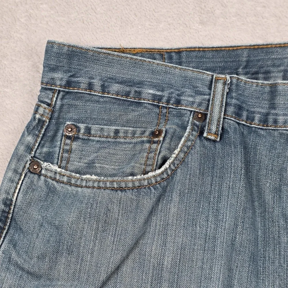 Levis 559 Jeans Mens 36x30‎ Blue Relaxed Straight Leg Denim Casual Light Wash